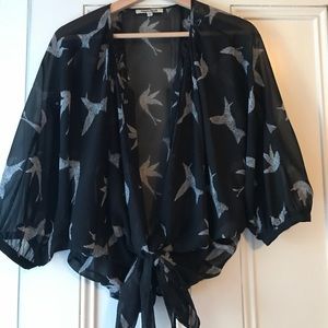 Blouse with birds, only worn a few times